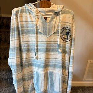 Ocean City Salty Striped Hoodie size XL